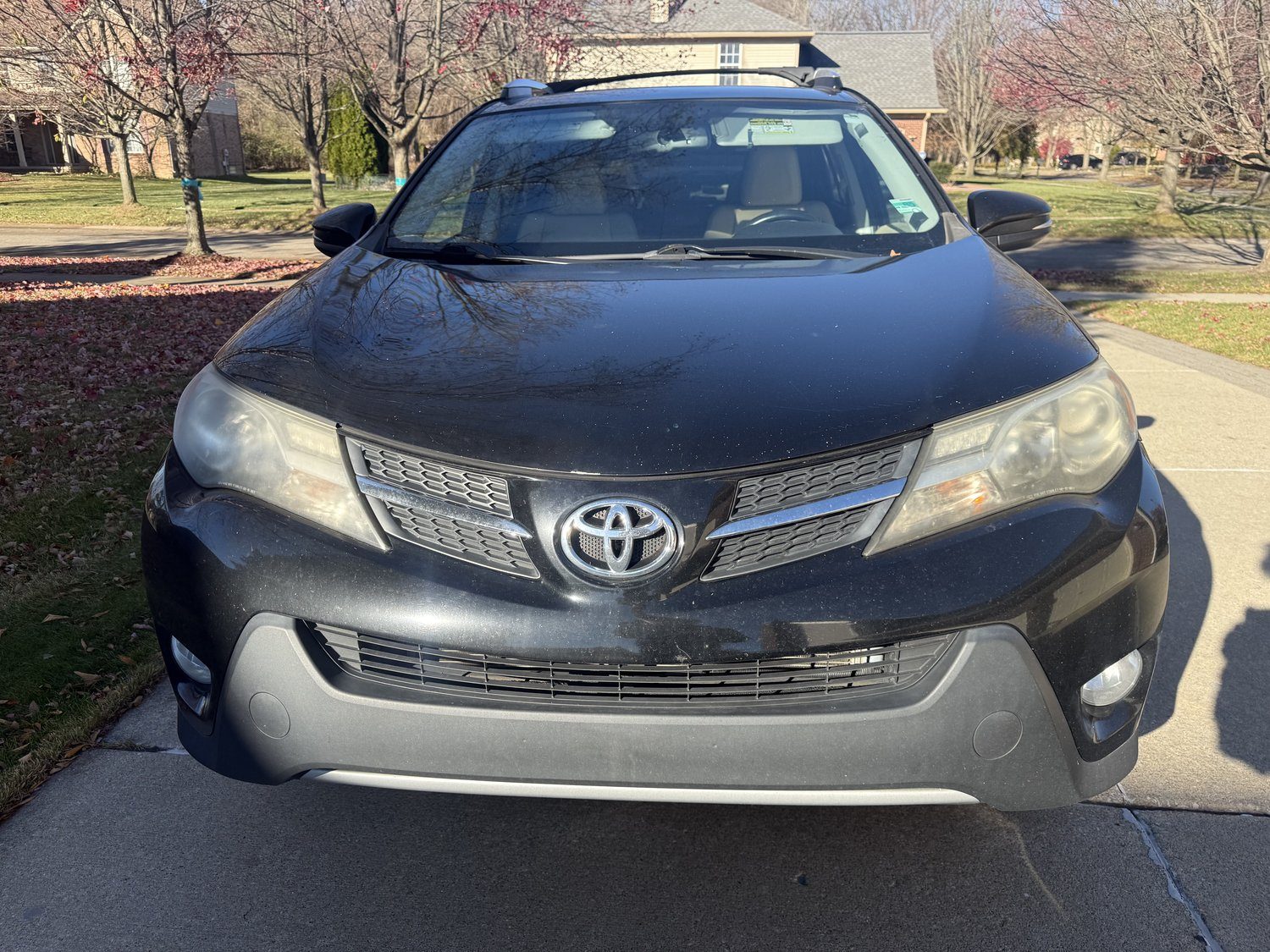 Headlight before restoration