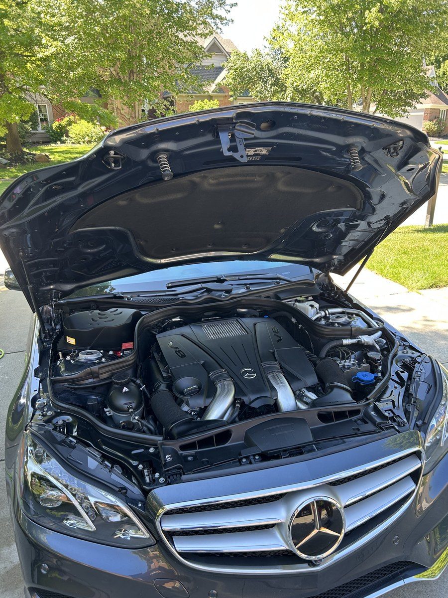 Mercedes V8 engine bay detail Plymouth MI